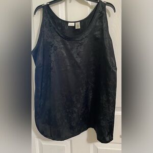 ENCHANTING .. WOMENS Elegant Black Sleeveless Top